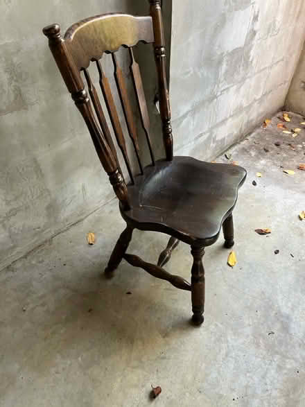 Photo of free Wood dining chair (Petworth/16th St Heights) #3
