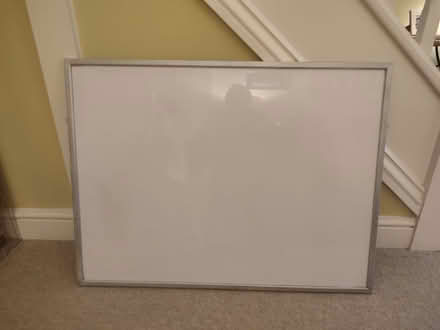 Photo of free Large, magnetic whiteboard with silver frame. (Surrenden BN1) #1