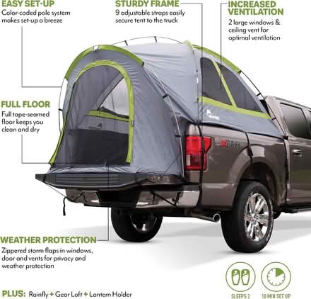 Photo of free Camping items with pickup bed tent (Aledo area) #2