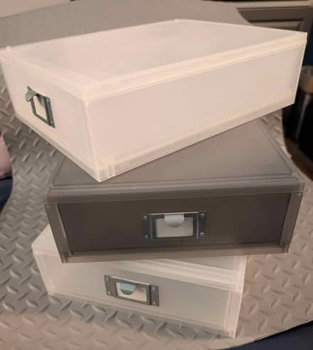 Photo of free Set of three desk boxes-Stackable (Herald Square, Manhattan) #1