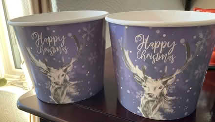 Photo of free 2 Christmas tubs (Sale M33) #1