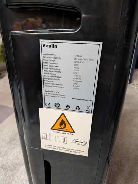 Photo of free Black dehumidifier perfectly works (Maidstone ME15) #3
