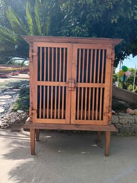 Photo of free teak cabinet with wine rack (Eastern Lake View Terrace) #1