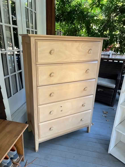 Photo of free 5-drawer Dresser and tall shelves (Fairfax) #2