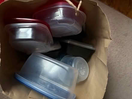 Photo of free Plastic food storage containers (East Arlington) #1