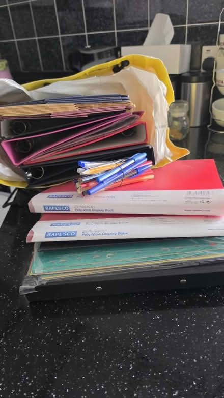 Photo of free Files, folders, dividers, pens (Northolt) #1