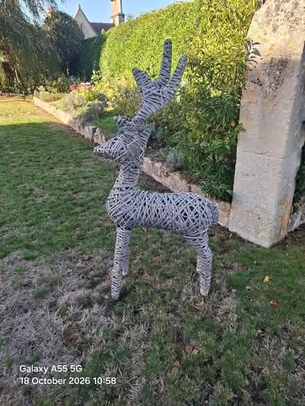 Photo of free Christmas Wicker Reindeer dec (Near Bath BA2) #1