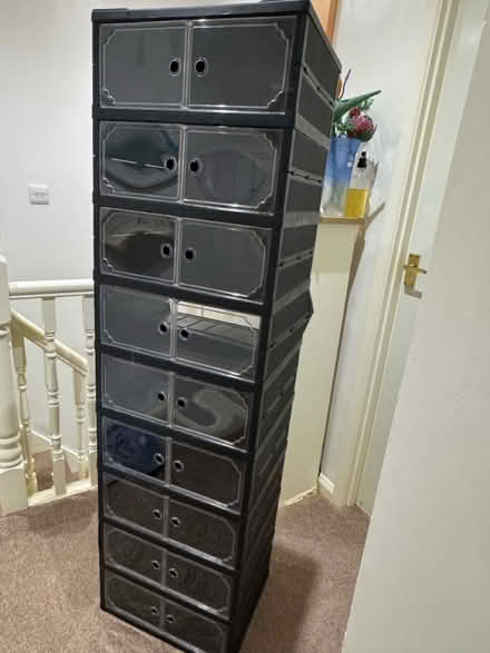 Photo of free Plastic cupboard storage unit (Coulsdon, Surrey CR5) #1