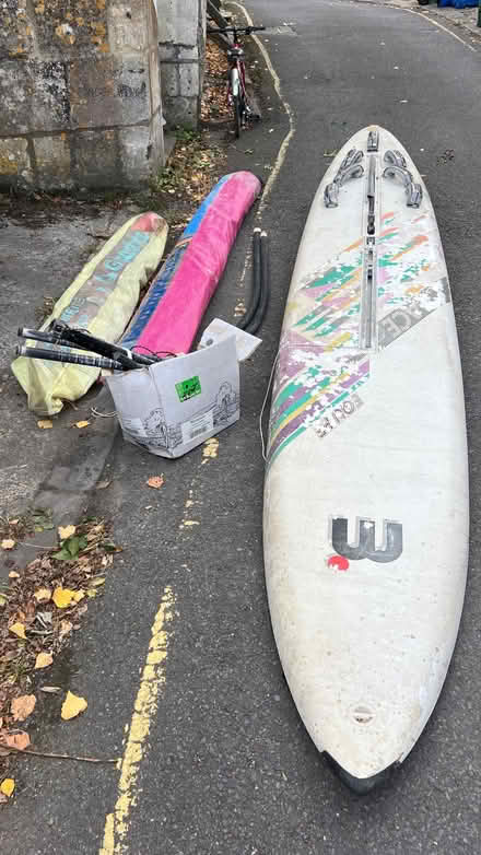 Photo of free Windsurfing board and sails (Widcombe BA2) #1