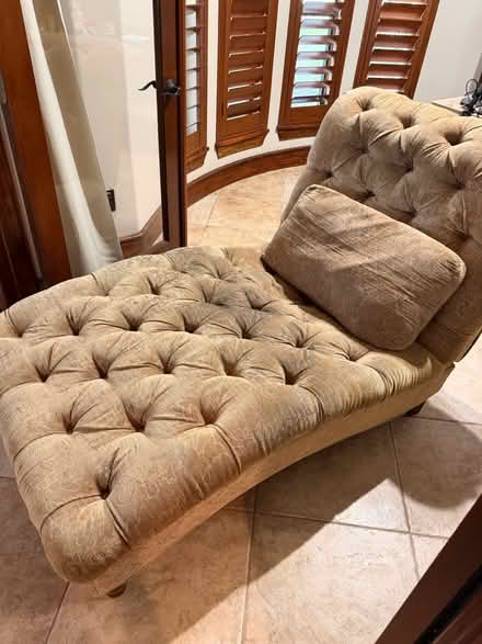 Photo of free Tufted Chaise Lounge (Cypress) #1