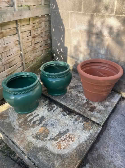 Photo of free 3 large plant pots (Penrith CA11) #1