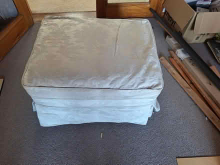 Photo of free single sofa and 2 foot stools (Elmstead Market CO7) #2