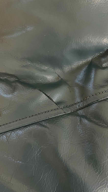 Photo of free Leather 3 seater sofa (Woodley RG6) #4