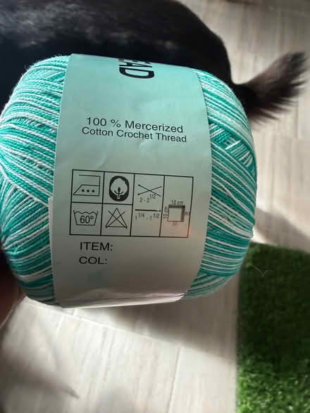 Photo of free 100% cotton crochet thread (44 Foxglove Crescent SP7) #3