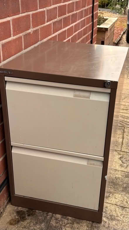 Photo of free 2 drawer metal filing cabinet (Farington PR25) #1