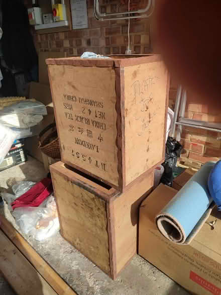 Photo of free Two tea chests (Winchester SO22) #1