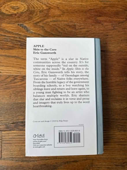 Photo of free Apple by Eric Gansworth Hardcover (Clason Point Bronx NY) #2