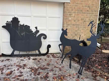 Photo of free Metal Outdoor Sleigh and Reindeer (Oak Hill Area) #2