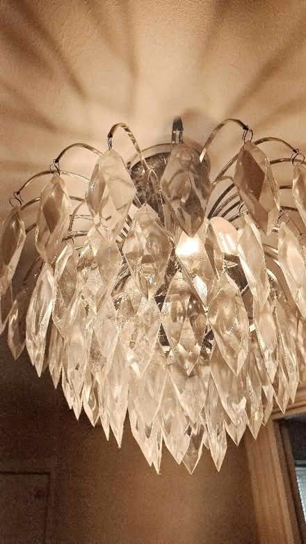 Photo of free Clear acrylic crystal droplet light fitting (Boughton Monchelsea ME17) #3