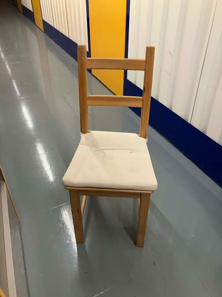 Photo of free Light wood ladder-back dining chair - IKEA LERHAMN (Dollis Hill NW2) #1