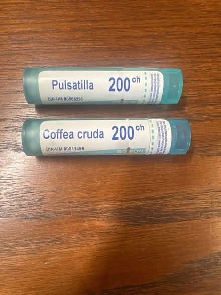 Photo of free Pulsatilla & Coffea cruda 200ch homeopathic remedies (Agar Grove NW1) #1
