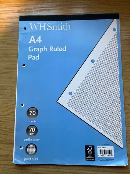 Photo of free A4 graph paper (High Wycombe, HP13) #1
