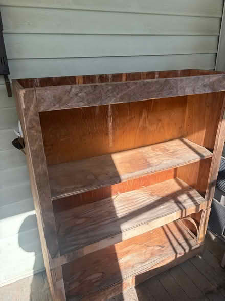 Photo of free wood bookshelf (Norwood) #1