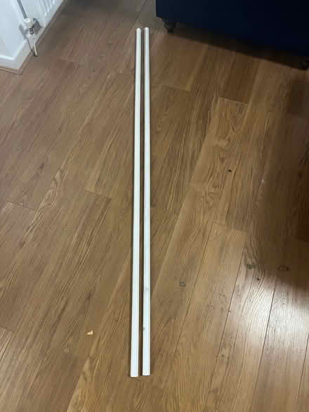 Photo of free 2 x 6ft long wooden curtain poles (Newton Mearns G77) #1