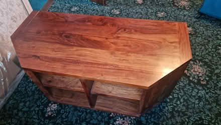 Photo of free Chunky wooden TV corner stand (Bexleyheath DA6) #3