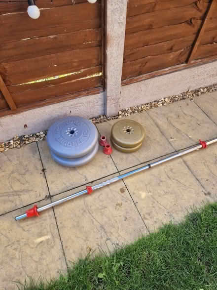 Photo of free Barbell and weights (Oswestry SY11) #3