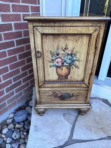 Photo of free Hand painted cabinet w/one drawer (Convent Glenn, Orleans) #1