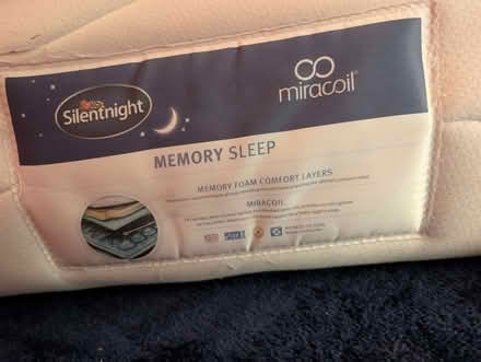 Photo of free Kingsize Silentnight Miracoil Memory Sleep Mattress (Walkley S6) #1