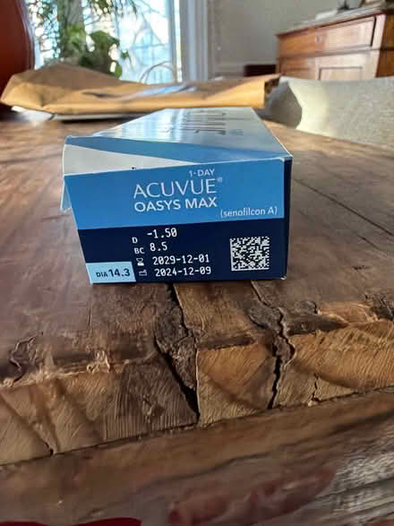 Photo of free Acuvue Oasis Max Daily -1.5 (Mt Vernon, NY) #1