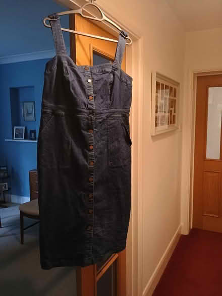 Photo of free Navy denim pinafore dress (Horsell, Woking GU21) #1