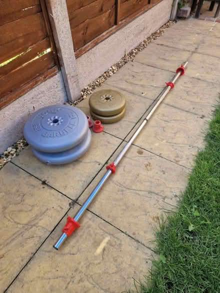 Photo of free Barbell and weights (Oswestry SY11) #2