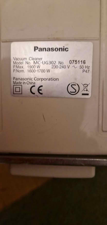 Photo of free Bagged vacuum cleaner 1900w (Upper Weston, Bath BA1) #3