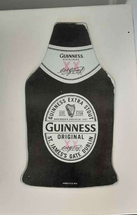 Photo of free Guiness bottle shaped glass chopping board (Woodford IG5) #1
