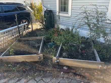 Photo of free 2 wooden raised beds (Near Chelmsford Center) #1