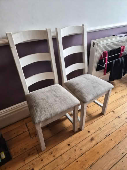 Photo of free 6 solid wood dining chairs (Cottingham Hu16) #1