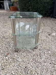 Photo of free Glass & chrome TV stand (Salford OX7) #1
