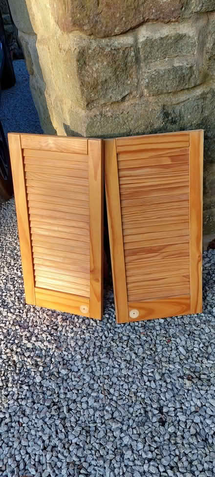 Photo of free Louvre doors, originally for a built in cupboard (Glusburn BD20) #2