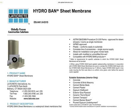 Photo of free Laticrete Hydro Ban Sheet Membrane (Near Bachman Park, Los Gatos) #3