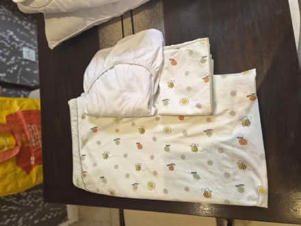 Photo of free Cot/child bed pillow, duvet and covers (Jersey Farm AL4) #3