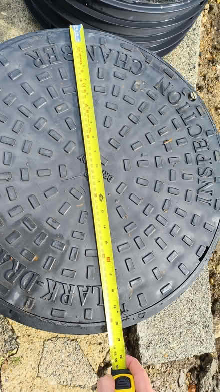 Photo of free 500mm Inspection Chamber Round Cover & Frame & 2 Risers (Green Street Green TN14) #3
