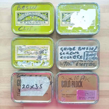Photo of free 6 old tobacco tins (Haldens AL7) #1