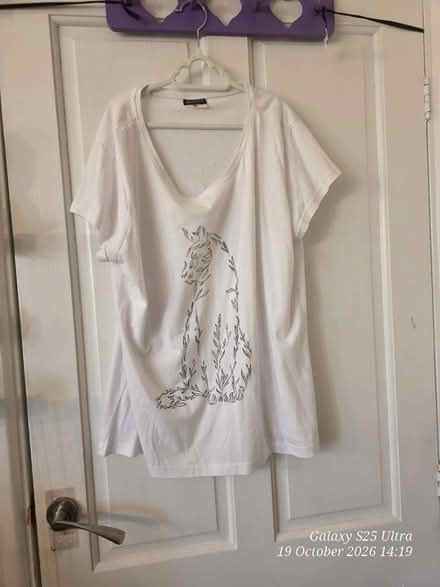 Photo of free White Graphic Tee (Spondon DE21) #1