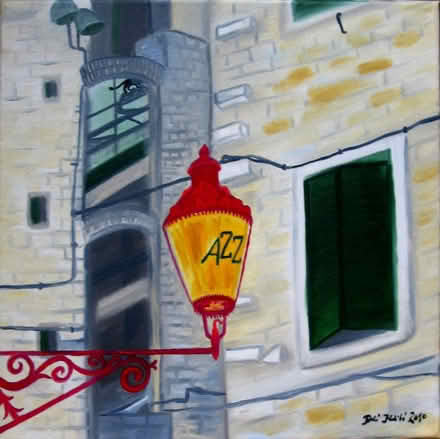 Photo of free One-off Print of an original oil painting (with cat's tail!) (Oakington CB24) #1