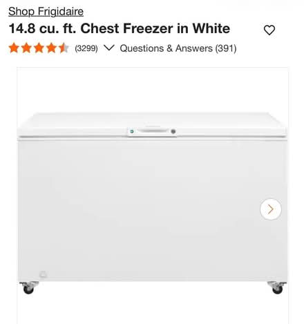 Photo of A Deep Chest Freezer (Arnott Road Manchester CT) #1