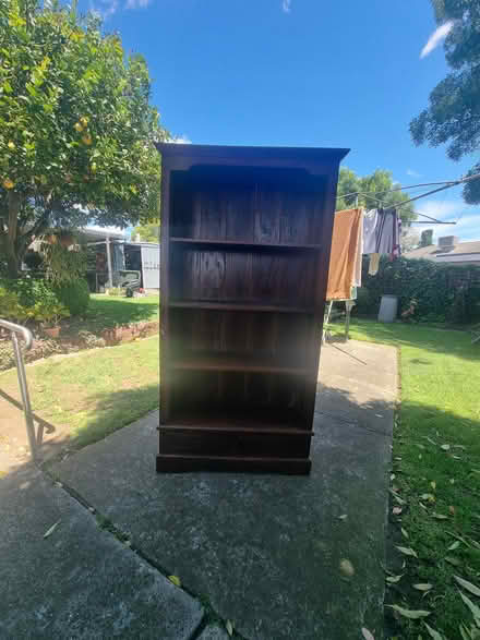 Photo of free Tall wooden bookshelf (Broadmeadows pick up only) #1