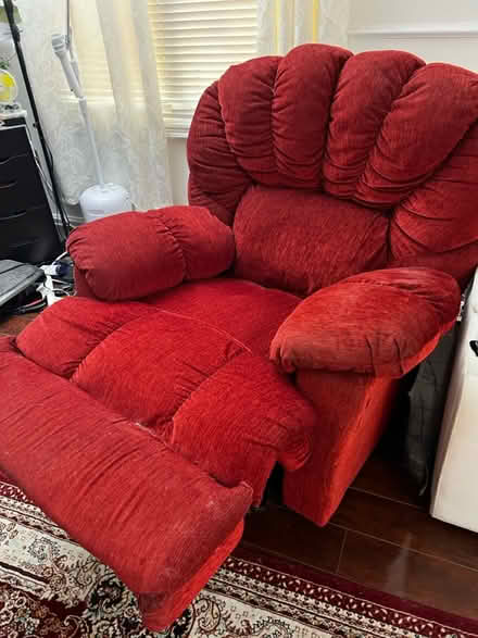 Photo of free Big Red Recliner (Mavis & Burnhamthorpe) #1